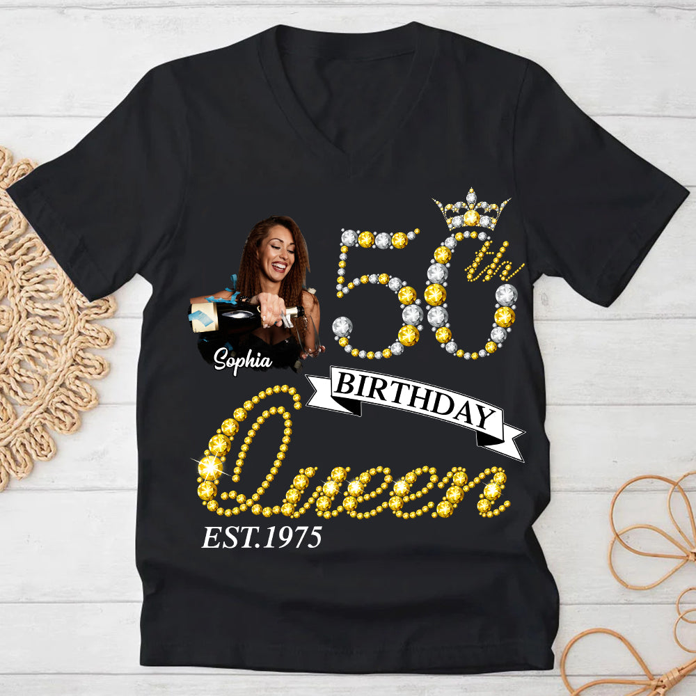 50th Birthday Shirts, Custom Birthday Shirts, Turning 50 Shirt, Gifts For Women Turning 50, 50 And Fabulous Shirt, 50th Birthday Shirts For Her-YPT-HCT