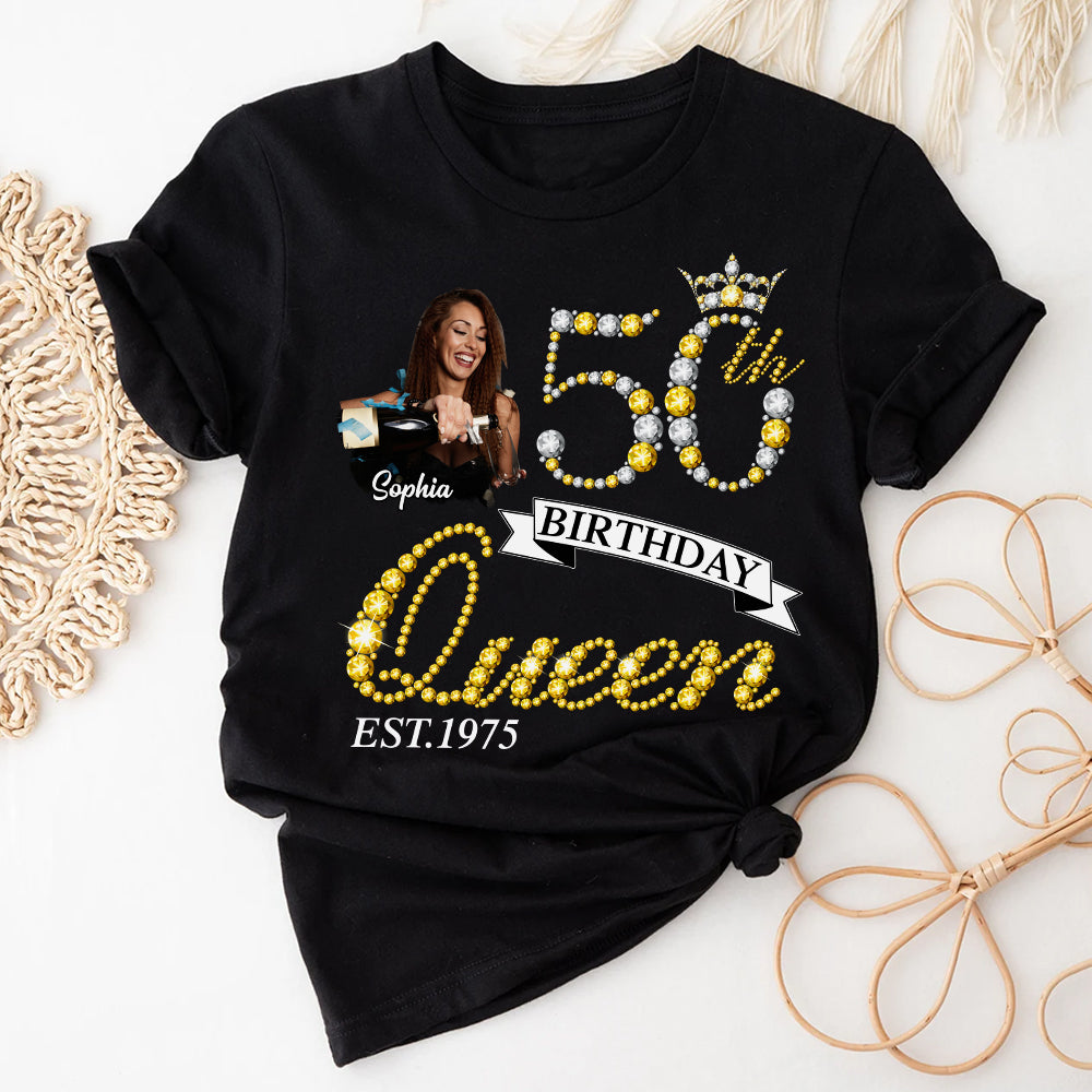 50th Birthday Shirts, Custom Birthday Shirts, Turning 50 Shirt, Gifts For Women Turning 50, 50 And Fabulous Shirt, 50th Birthday Shirts For Her-YPT-HCT