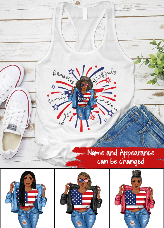 July Birthday Shirt, Custom Birthday Shirt, Queens Born In July, July Birthday Shirts For Woman, July Birthday Gifts, Happy Independence Day T-Shirt