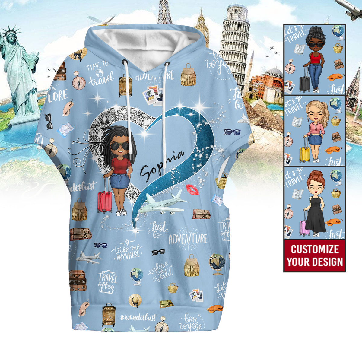 Women's Knitted Fleece Cloak With Kangaroo Pocket- Personalized Gift Ideas For Travel Lovers