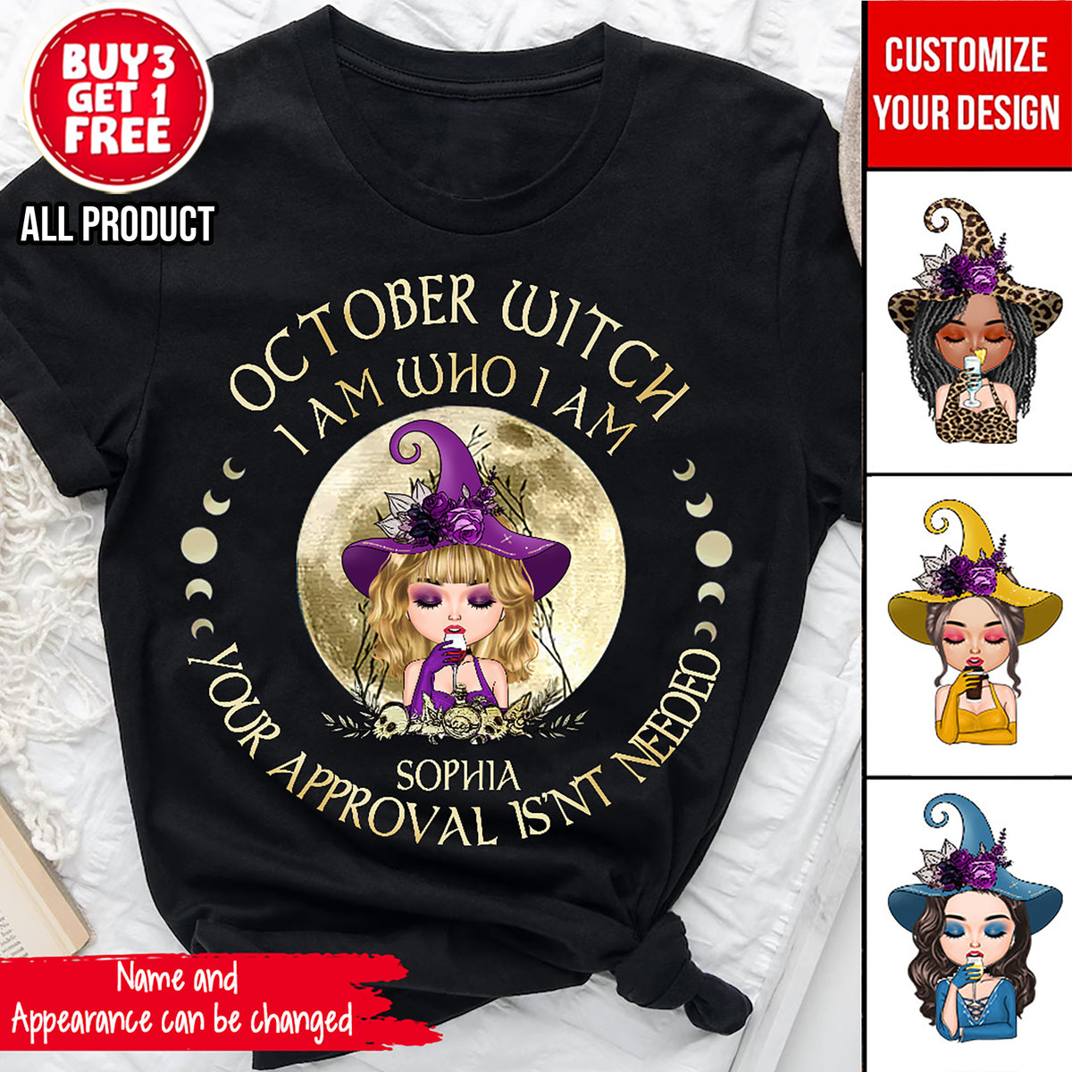 Personalized October Birthday Shirt, Custom Birthday Shirt, Queens was Born In October, October Birthday Shirts For Woman, October Birthday Gifts-YPT-TLQ