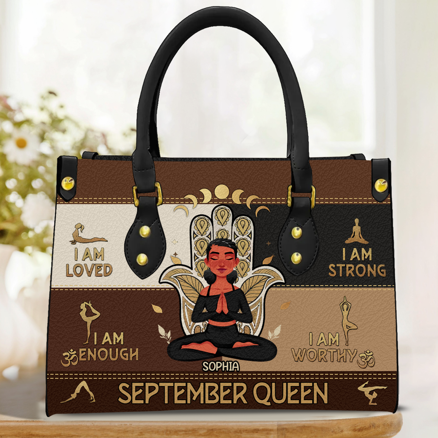 Personalized Leather Bag - September Birthday Gifts For September Queens, Queen Was Born In September