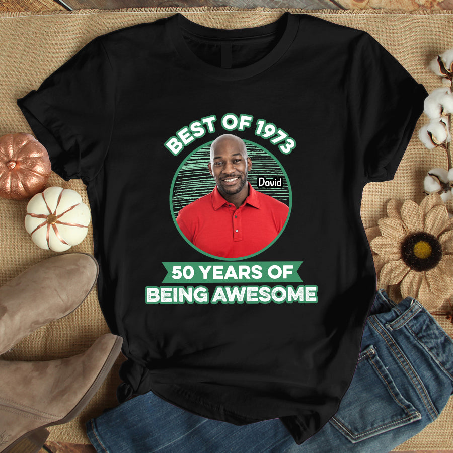 Personalized Birthday T Shirt, Chapter 50, Fabulous Since 1973 50th Birthday Unique T Shirt For Man