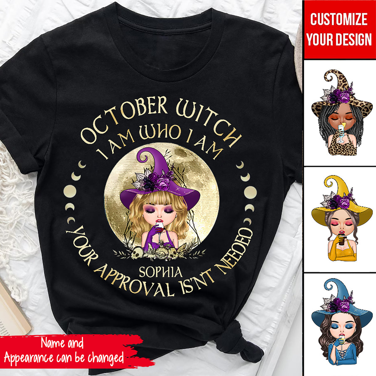 Personalized October Birthday Shirt, Custom Birthday Shirt, Queens was Born In October, October Birthday Shirts For Woman, October Birthday Gifts-YPT-TLQ