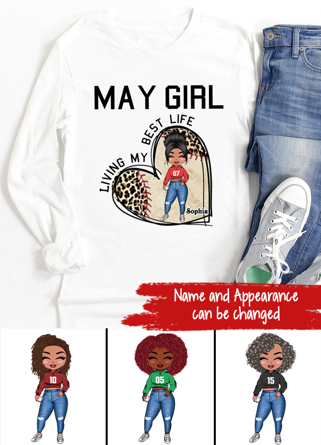 May Birthday Shirt, Custom Birthday Shirt, Queens Born In May, May Birthday Gifts, May Shirts For Woman, Baseball Lover