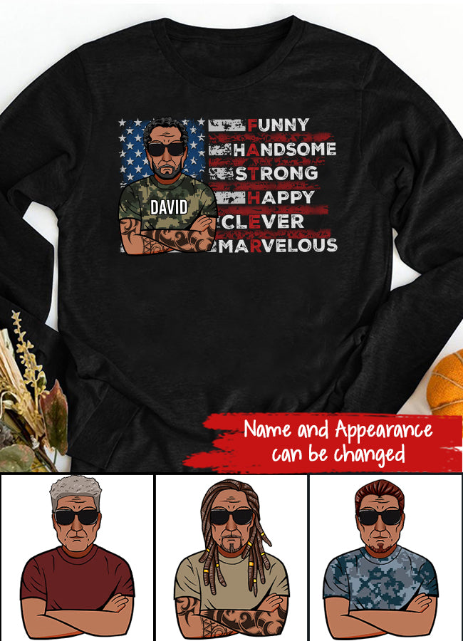 Fathers Day Gift, Custom Father&#39;s Day shirts, Best Gifts For New Dads, Happy Fathers Day Gift Ideas , Stepfather Shirt