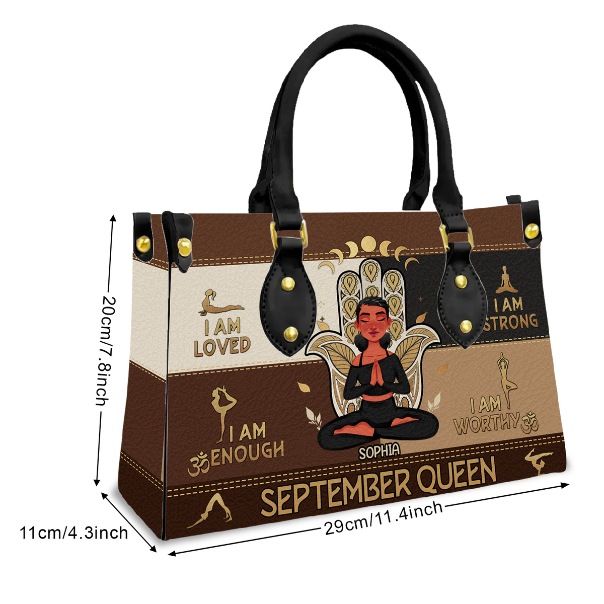 Personalized Leather Bag - September Birthday Gifts For September Queens, Queen Was Born In September