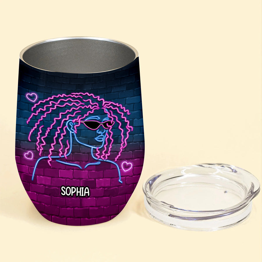 Personalized Wine Tumbler - 50th Birthday Wine Tumbler, Personalized 50th Birthday Gifts, 50th Gift Ideas For Her