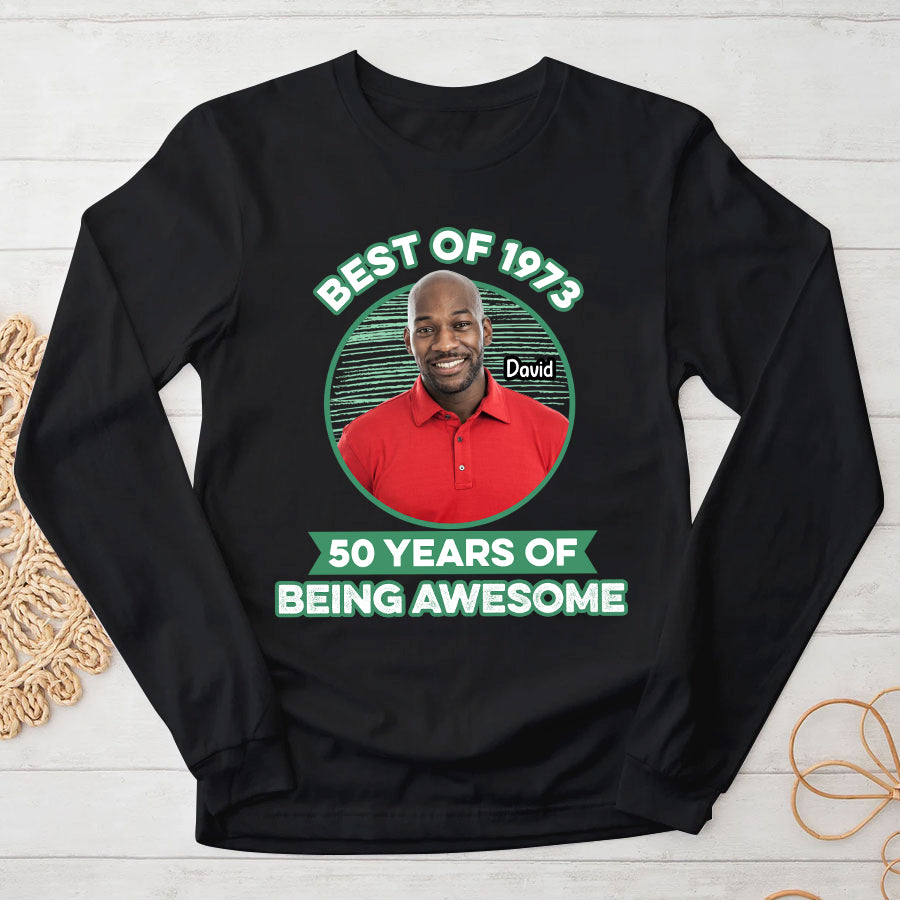 Personalized Birthday T Shirt, Chapter 50, Fabulous Since 1973 50th Birthday Unique T Shirt For Man