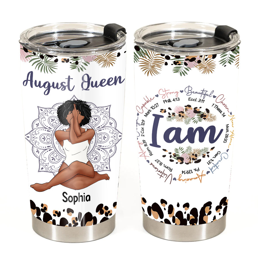 Personalized Tumblers, Birthday Tumbler, Birthdays In August, August Birthday Gifts For Her