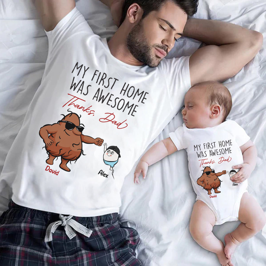 First Fathers Day Gift, Custom Father's day shirts, Best Gifts For