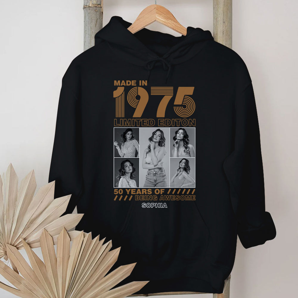 50th Birthday Shirts, Custom Birthday Shirts, Turning 50 Shirt, Gifts For Women Turning 50, 50 And Fabulous Shirt, 1975 Shirt, 50th Birthday Shirts For Her-YPT-TLQ