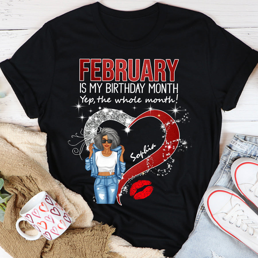 February Birthday Shirt, Custom Birthday Shirt, Queens Born In February, February Birthday Shirts For Woman, February Birthday Gifts