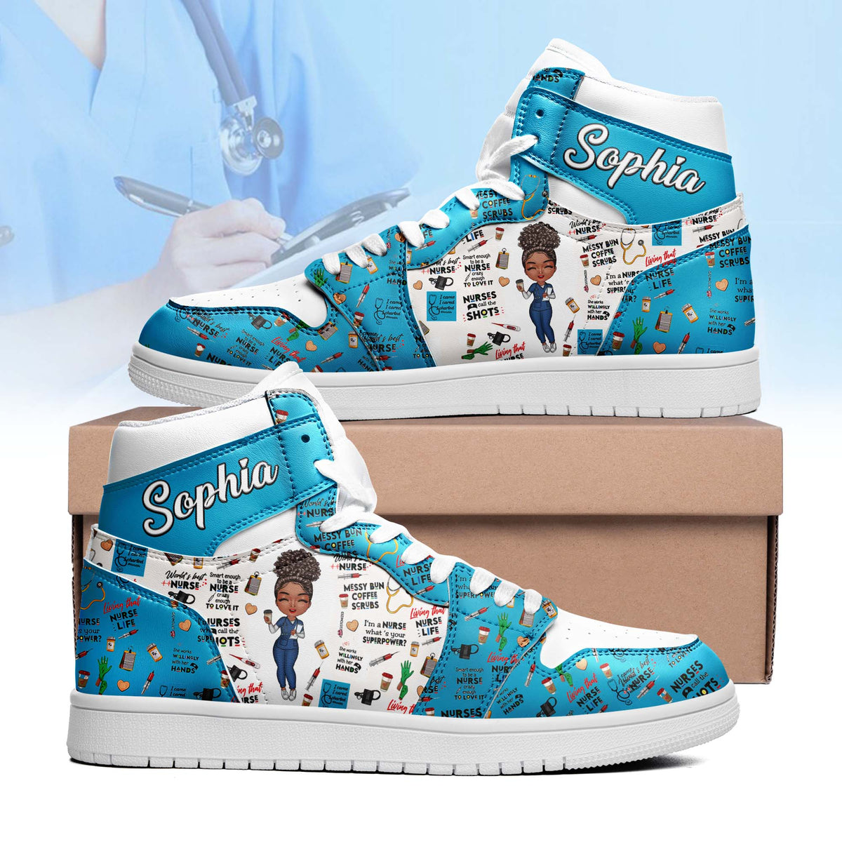 Air Jordan 1 High - Gift For Nurse, CNA, CMA, Doctor - Nurse Life