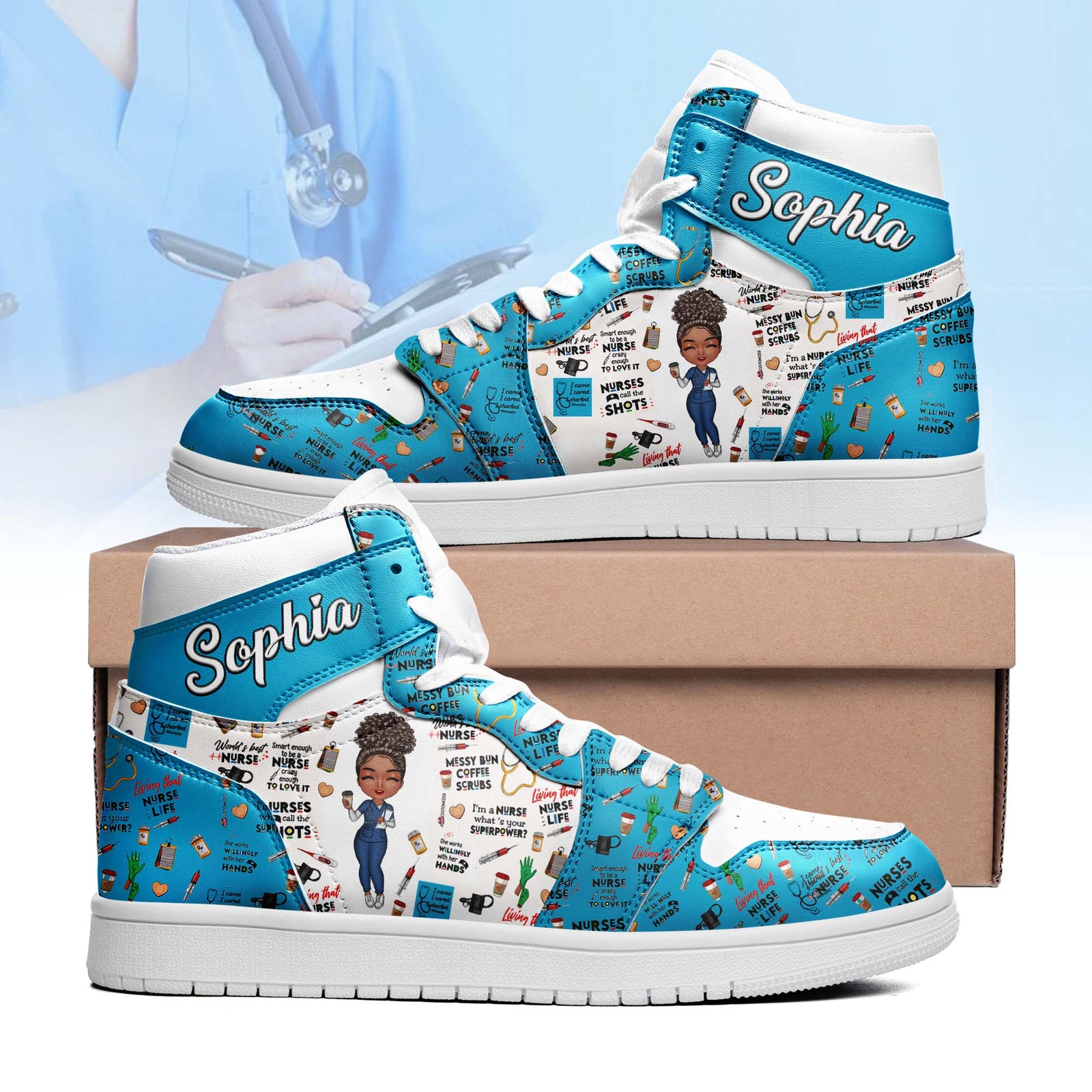 Air Jordan 1 High - Gift For Nurse, CNA, CMA, Doctor - Nurse Life