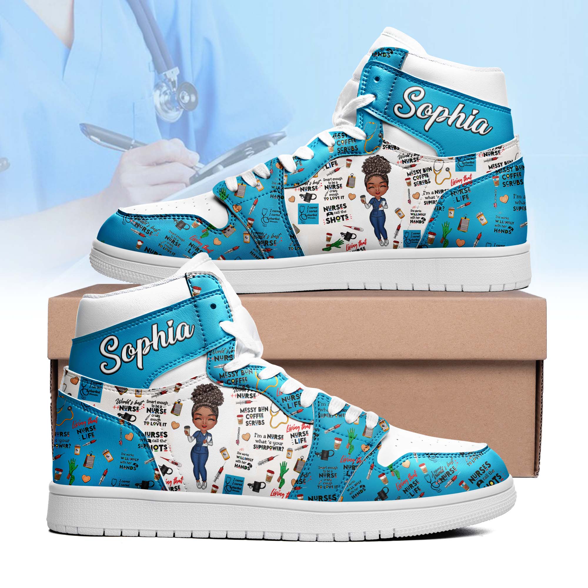 Air Jordan 1 High - Gift For Nurse, CNA, CMA, Doctor - Nurse Life