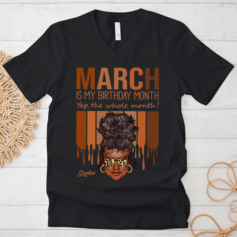 Custom Birthday Shirt, March Birthday Shirts For Woman, March Birthday Gifts