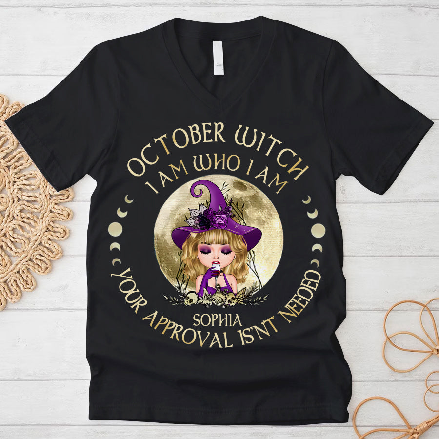 Personalized October Birthday Shirt, Custom Birthday Shirt, Queens was Born In October, October Birthday Shirts For Woman, October Birthday Gifts-YPT-TLQ