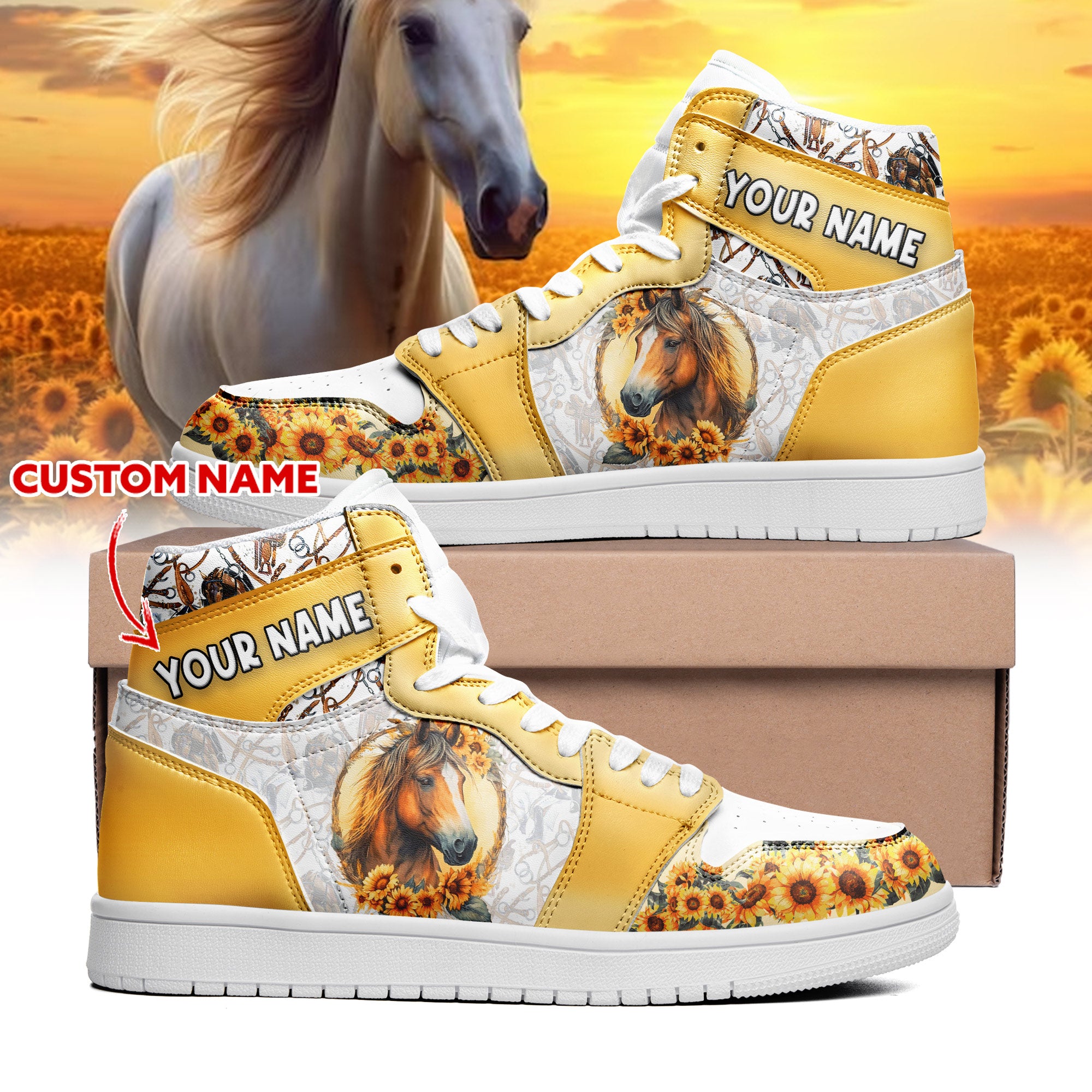 Personalized Shoe - Gift For Woman Horse Lovers