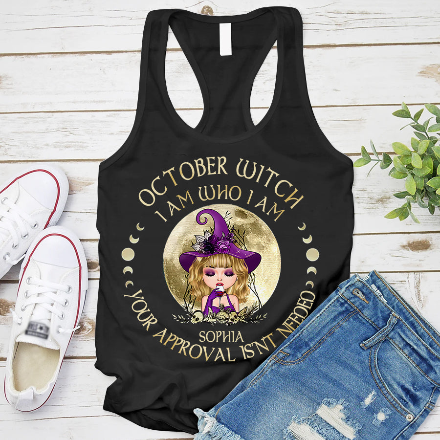 Personalized October Birthday Shirt, Custom Birthday Shirt, Queens was Born In October, October Birthday Shirts For Woman, October Birthday Gifts-YPT-TLQ