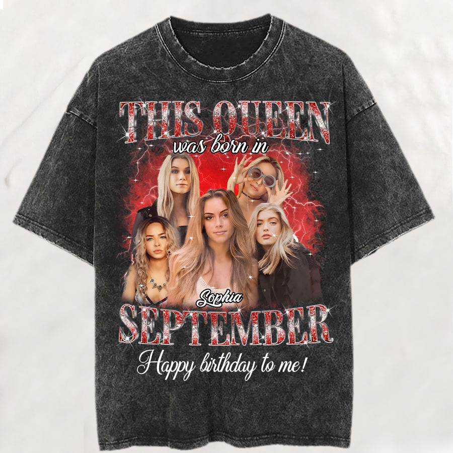 September Birthday Shirt, Custom Birthday Shirt, Queens are Born In September, September Birthday Shirts For Woman, September Birthday Gifts-YPT-TLQ