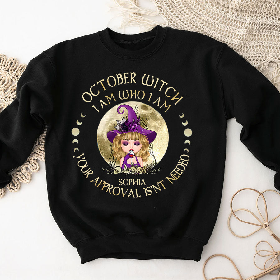 Personalized October Birthday Shirt, Custom Birthday Shirt, Queens was Born In October, October Birthday Shirts For Woman, October Birthday Gifts-YPT-TLQ