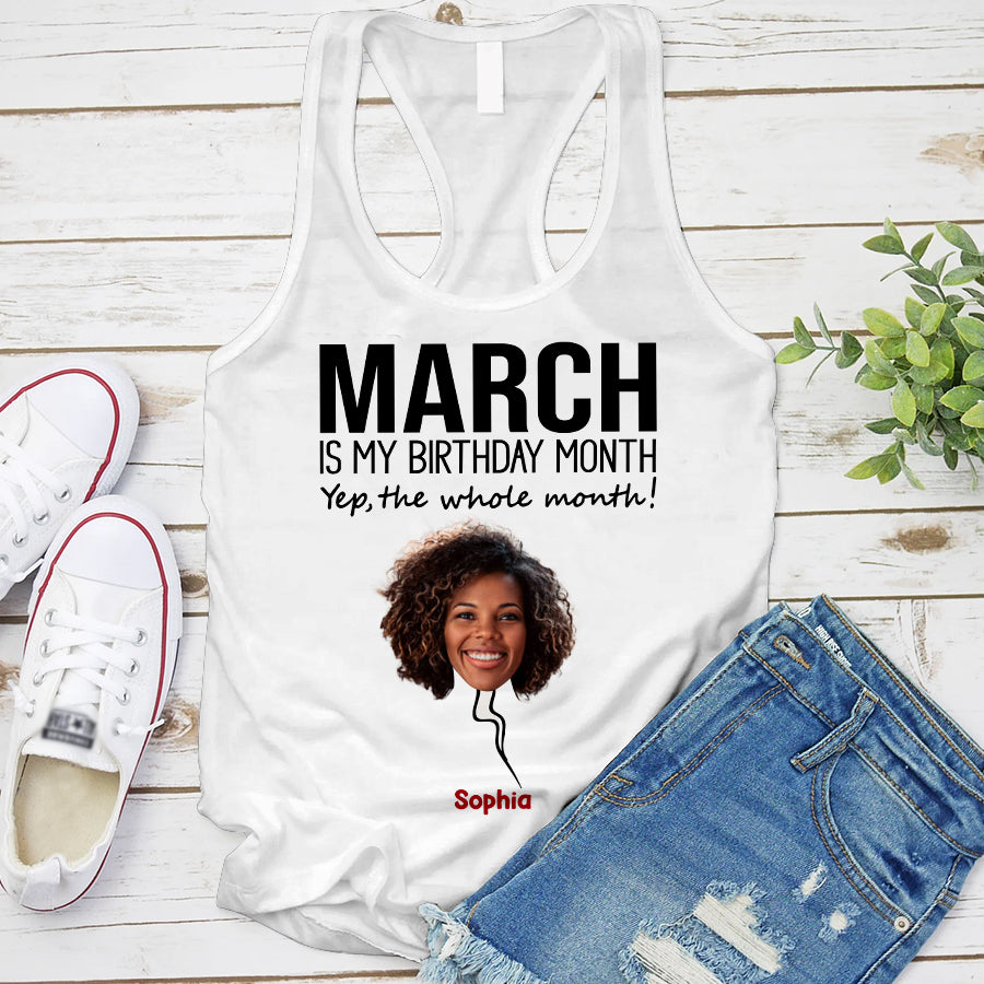 Custom Birthday Shirt, March Birthday Shirts For Woman, March Birthday Gifts