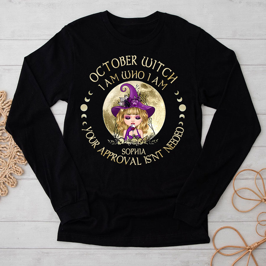 Personalized October Birthday Shirt, Custom Birthday Shirt, Queens was Born In October, October Birthday Shirts For Woman, October Birthday Gifts-YPT-TLQ