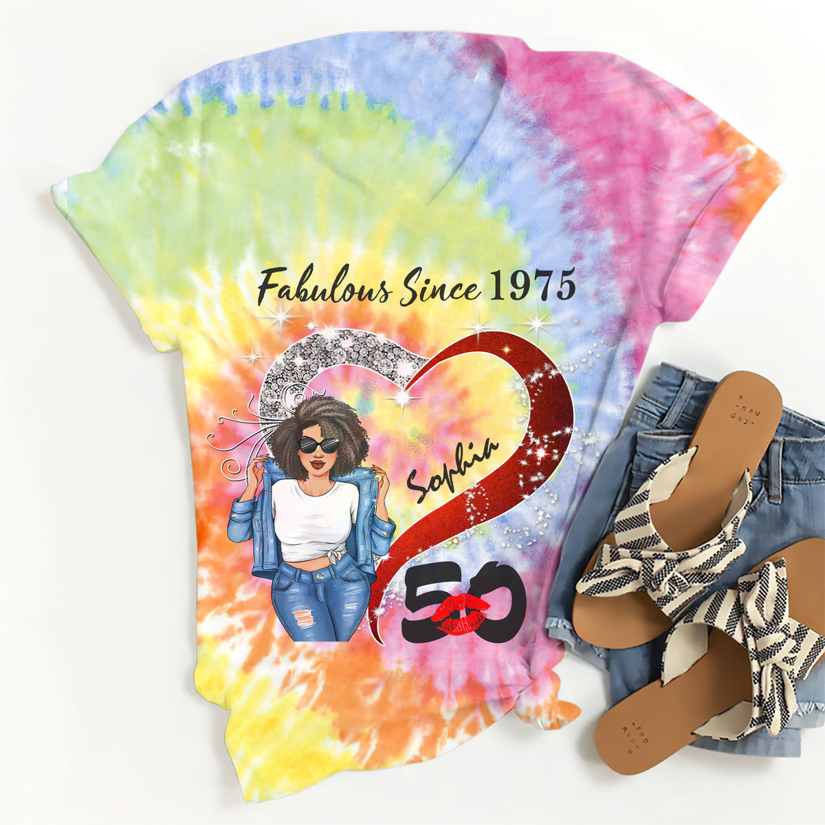 Chapter 50, Fabulous Since 1975 50th Birthday Unique T Shirt For Woman, Custom Birthday Shirt, Her Gifts For 50 Years Old , Turning 50 Birthday Cotton Shirt-YPT-TLQ