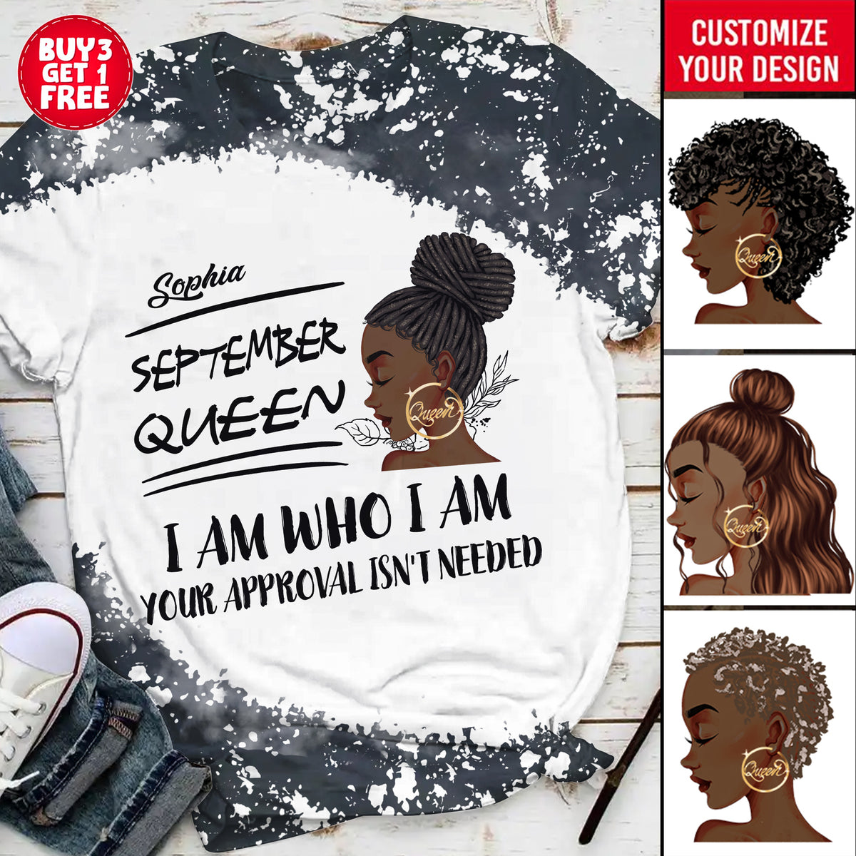 September Birthday Shirt, Custom Birthday Shirt, Queens are Born In September, September Birthday Shirts For Woman, September Birthday Gifts-YPT-TLQ