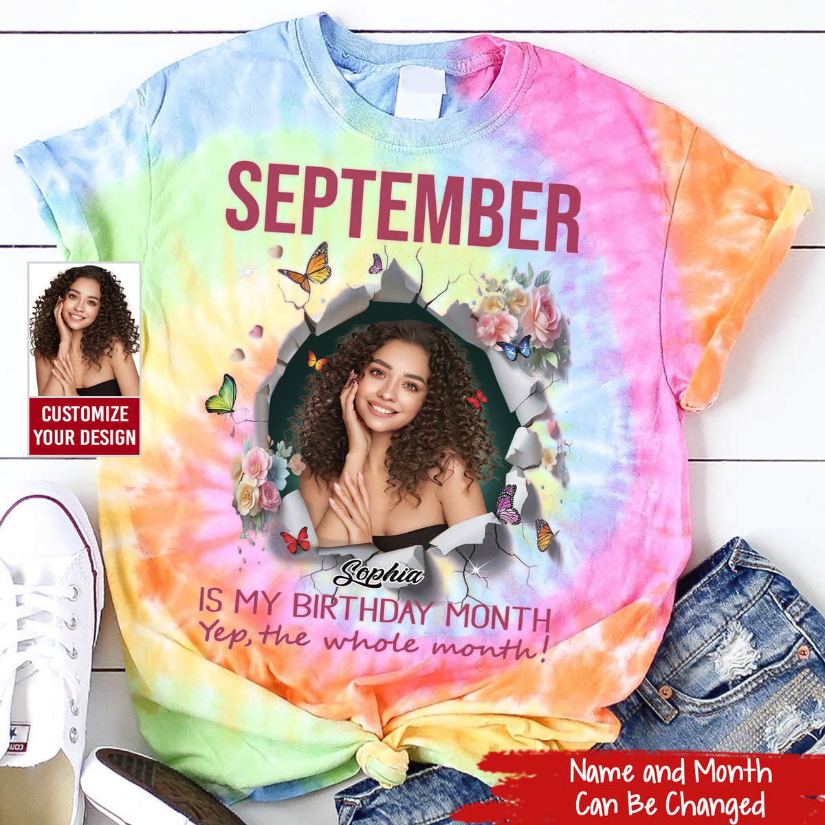 September Birthday Shirt, Custom Birthday Shirt, Queens are Born In September, September Birthday Shirts For Woman, September Birthday Gifts, Melanin Afro Woman Shirt, Black Girl Tee, Afro Queen Black Pride Gift-YPT-TLQ