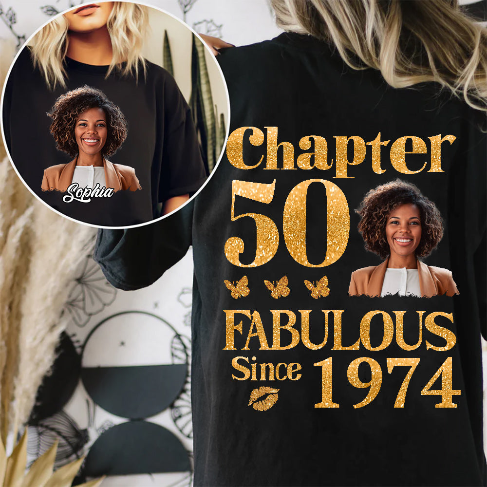 50th Birthday Shirts, Custom Birthday Shirts, Turning 50 Shirt, Gifts For Women Turning 50, 50 And Fabulous Shirt, 1974 Shirt - TLQ