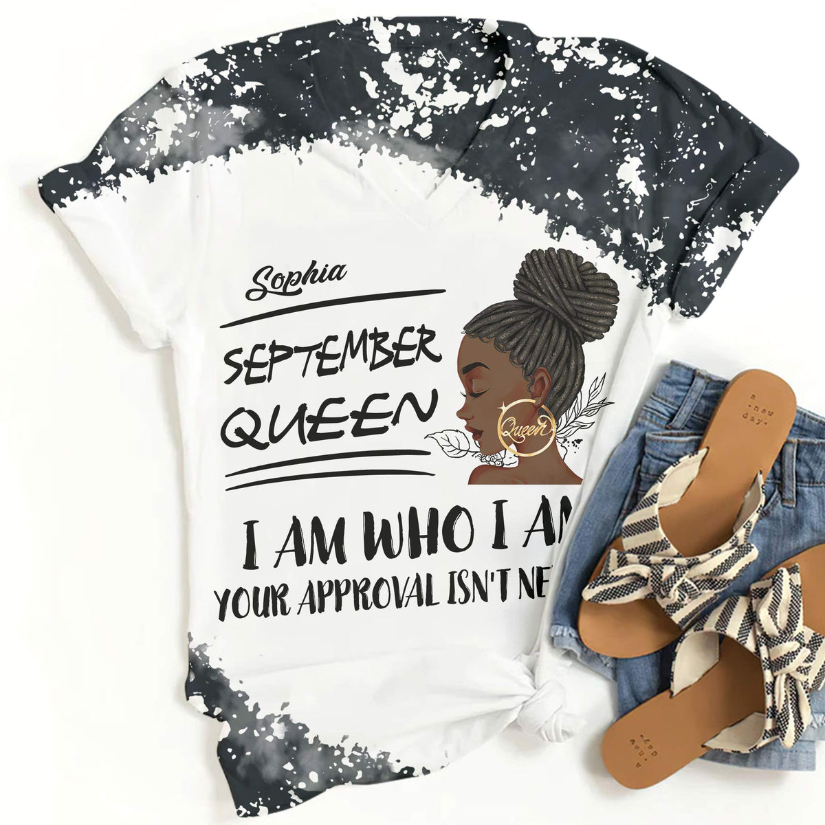 September Birthday Shirt, Custom Birthday Shirt, Queens are Born In September, September Birthday Shirts For Woman, September Birthday Gifts-YPT-TLQ