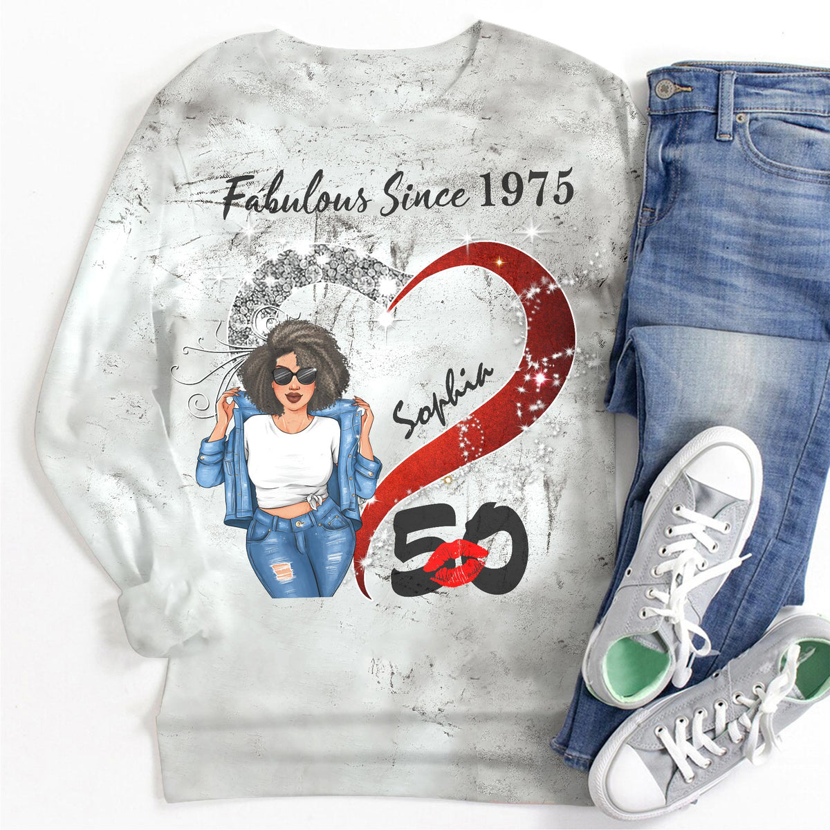 Chapter 50, Fabulous Since 1975 50th Birthday Unique T Shirt For Woman, Custom Birthday Shirt, Her Gifts For 50 Years Old , Turning 50 Birthday Cotton Shirt-YPT-TLQ