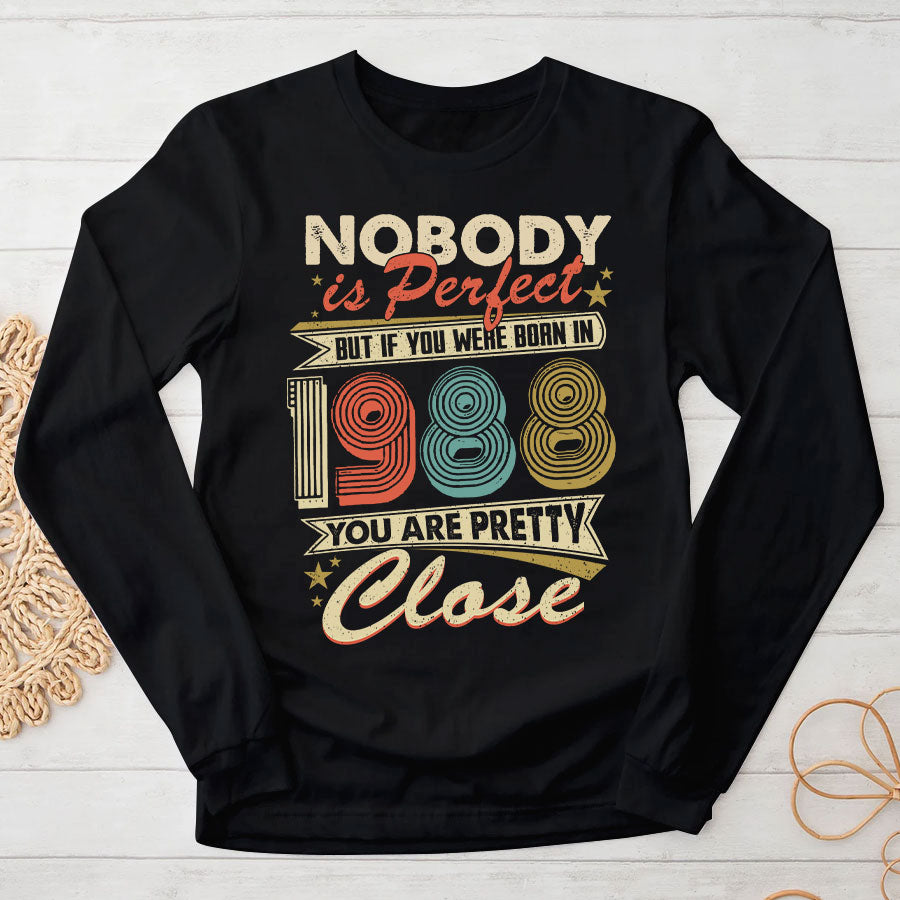 35th Birthday Shirts, Custom Birthday Shirts, Turning 35 Shirt, Gifts For Women ,Men Turning 35, 35 And Fabulous Shirt, 1988 Shirt, 35th Birthday Shirts