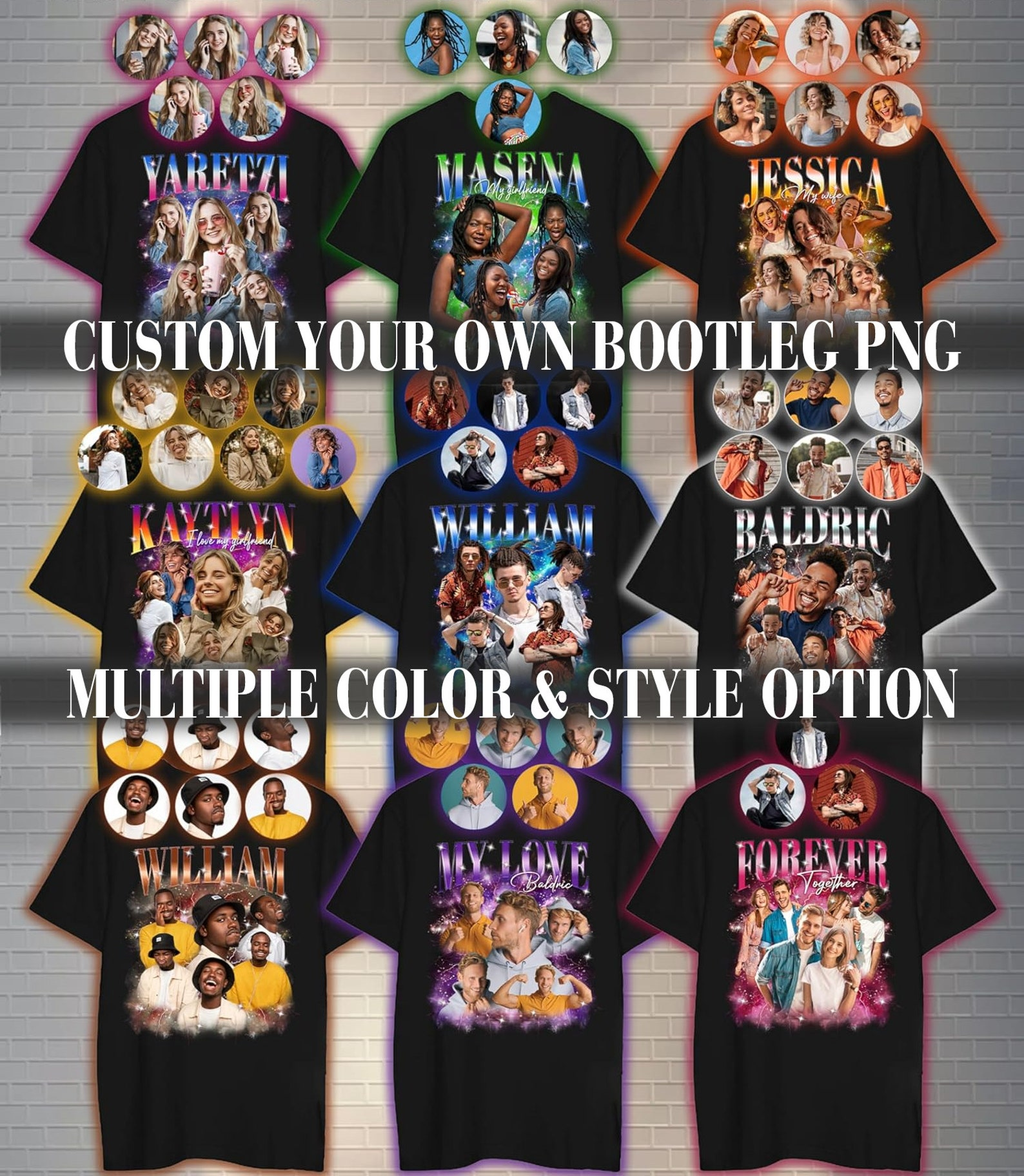 Custom Picture T Shirts, Custom Made T Shirts With Photos, Valentines Gifts, Shirt For Valentine's Day, Customized Tee Shirts, Birthday Gifts