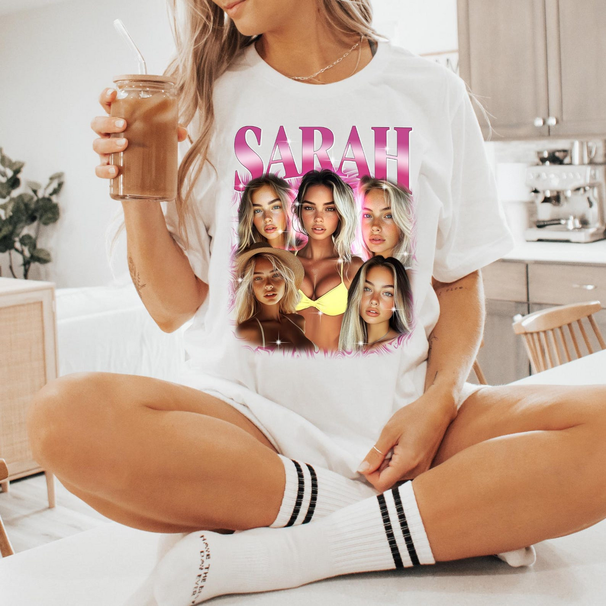 Custom T Shirts With Photo, Custom Made T Shirts With Photos, Valentines Gifts For Her, Shirt For Valentine&#39;s Day, Customized Tee Shirts, Birthday Gifts