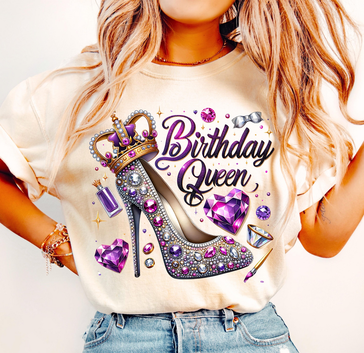 Birthday Queen Shirts, Custom Birthday Shirts, Birthday Shirts For Black Women, Its My Birthday Shirt, Birthday Queen Shirt-YPT