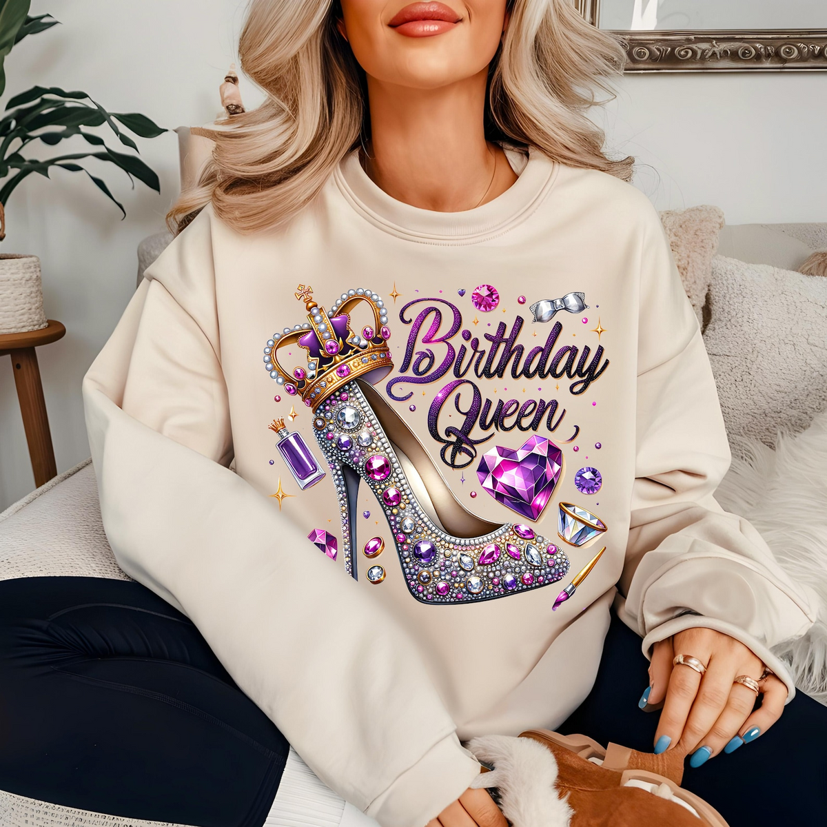 Birthday Queen Shirts, Custom Birthday Shirts, Birthday Shirts For Black Women, Its My Birthday Shirt, Birthday Queen Shirt-YPT