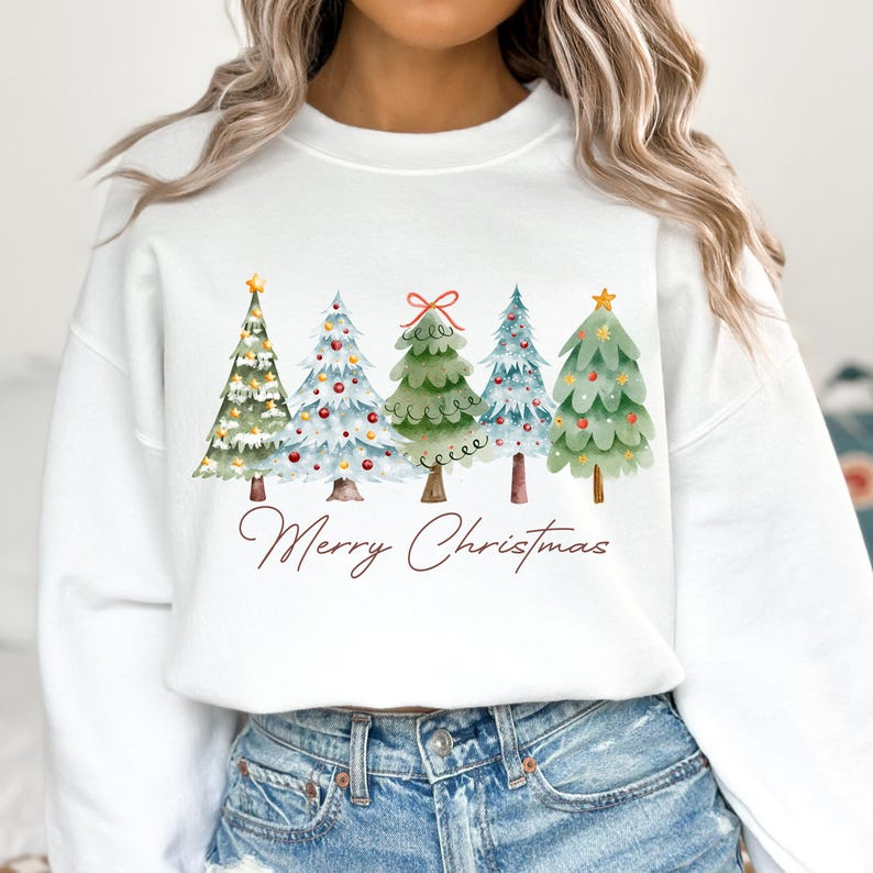 Merry Christmas T-shirt, Christmas Tree T-shirt, Vintage Christmas T-shirt, Classic Christmas T-shirt, Tis the Season T-shirt, Xmas Holiday, Merry and Bright