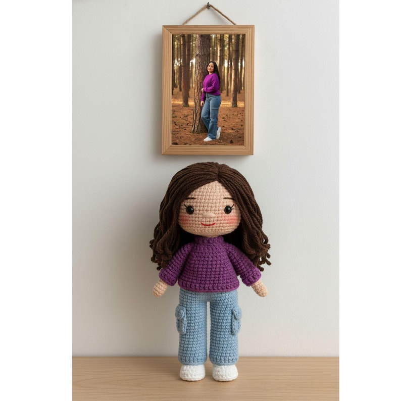 Best Friends Crochet Dolls, Look A Like Custom Crochet Doll from Photo, Besties Portrait Doll, Amigurumi Crochet People