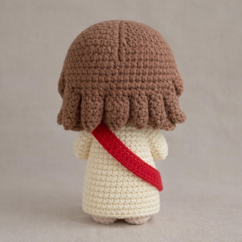 Crochet Jesus Doll with Lamb – Handmade Christian Gift, Amigurumi Jesus Plush, Religious Home Decor, Baptism Gift