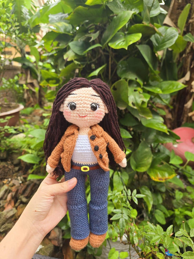 Personalized Doll, Custom Crochet People Look alike Photo, Portrait Mini Me Figurine