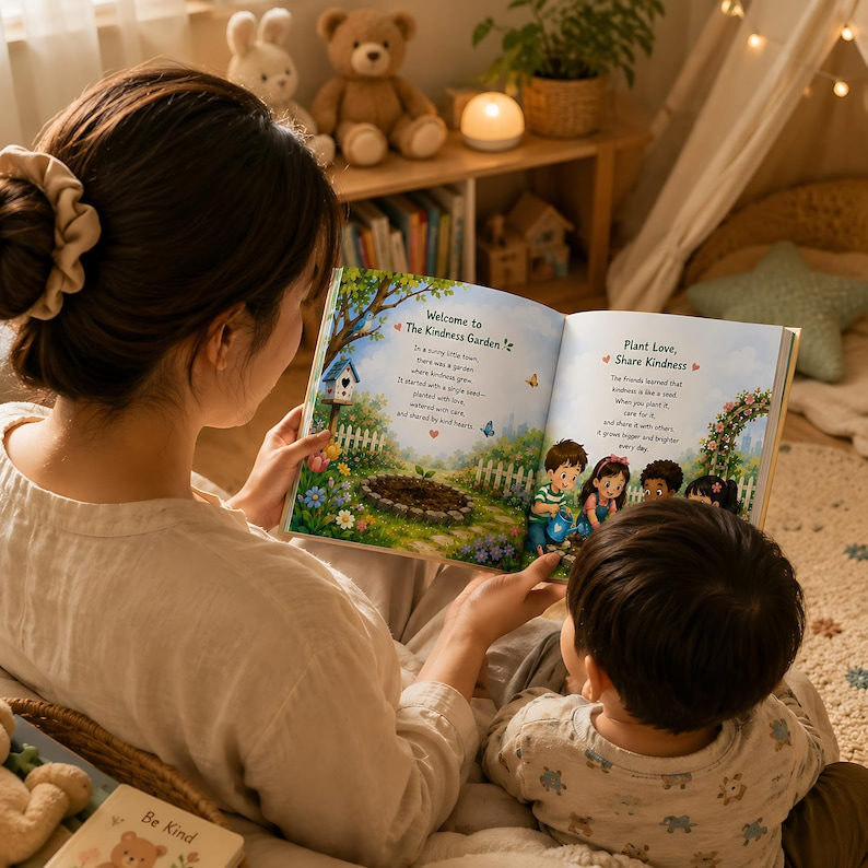 Personalized Kindness Garden Book for Kids, Custom Name Storybook, Social Emotional Learning Gift, Friendship Book for Toddlers