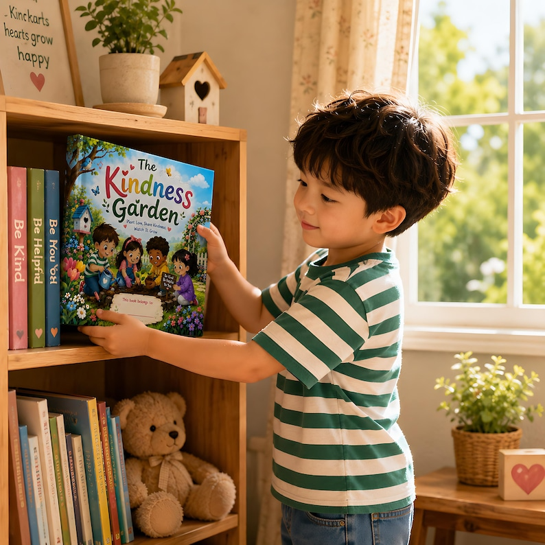 Personalized Kindness Garden Book for Kids, Custom Name Storybook, Social Emotional Learning Gift, Friendship Book for Toddlers