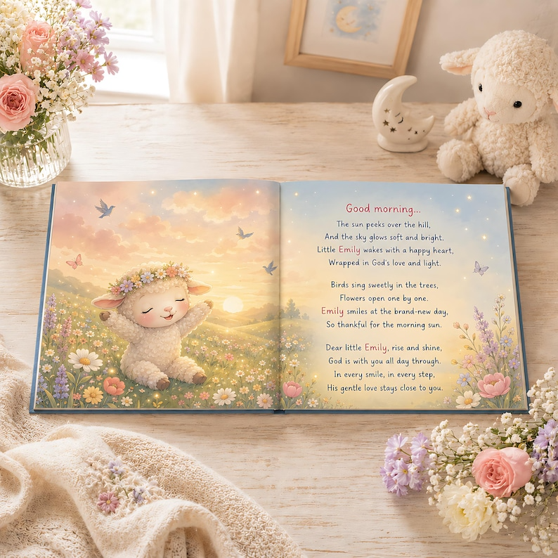 Personalized Christian Book for Kids, Custom Name God’s Love Storybook, Baptism Gift, Baby Dedication Keepsake, Faith Gift for Babies