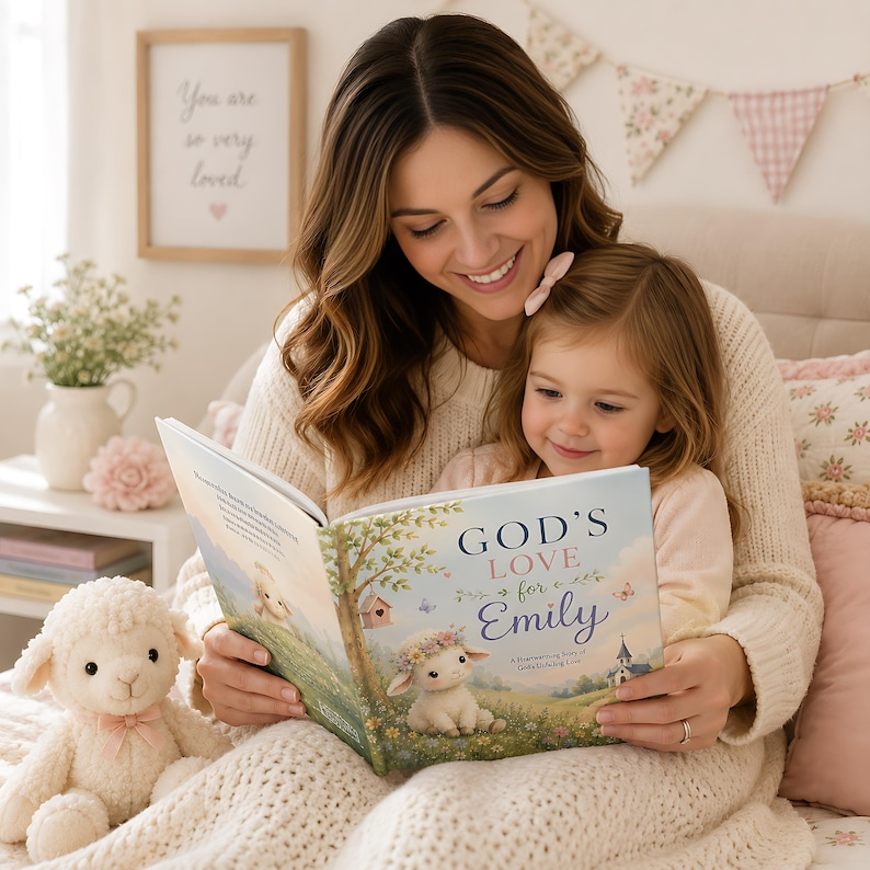 Personalized Christian Book for Kids, Custom Name God’s Love Storybook, Baptism Gift, Baby Dedication Keepsake, Faith Gift for Babies