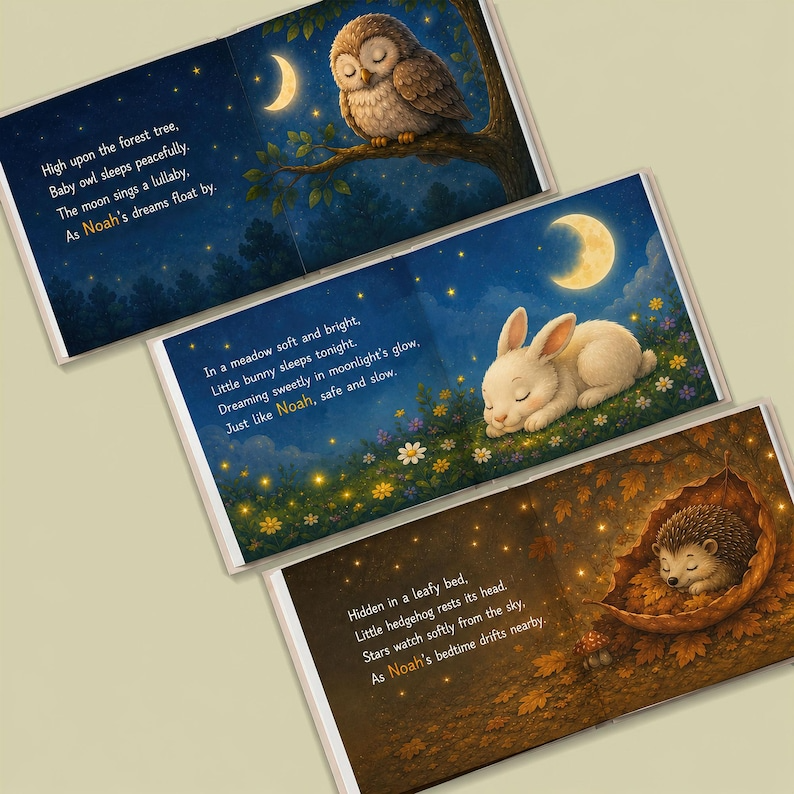 Personalized Bedtime Book, Custom Photo Book, Good Night Story, Custom Name Book, Toddler Gift, Baby Gift