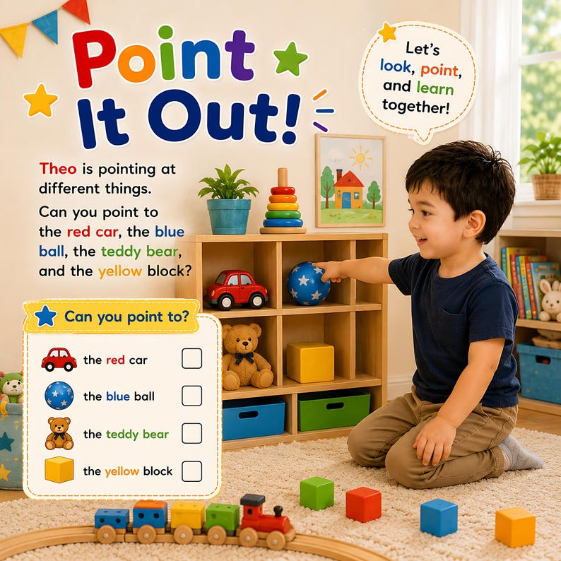 Personalized Count Point Learn Book, Custom Name &amp; Photo Early Learning Storybook, Interactive Toddler Activity Gift for Kids Ages 2-6 Play