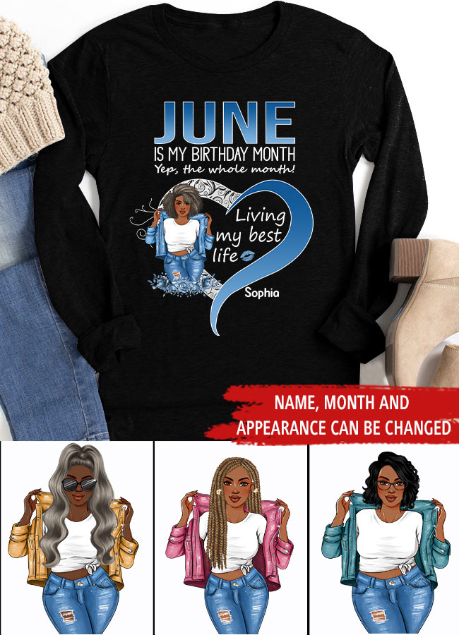 June Birthday Shirt, Custom Birthday Shirt, Queens Born In June, June Birthday Gifts, June Shirts For Woman